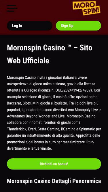 Screenshot of moro-spin.it