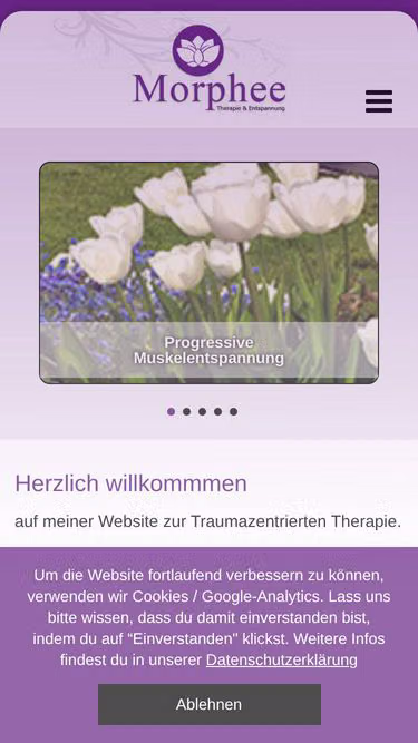 Screenshot of morphee.ch