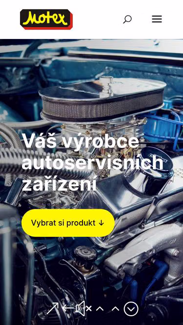 Screenshot of motex.cz