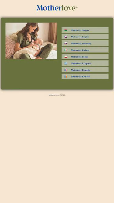 Screenshot of motherlove.eu