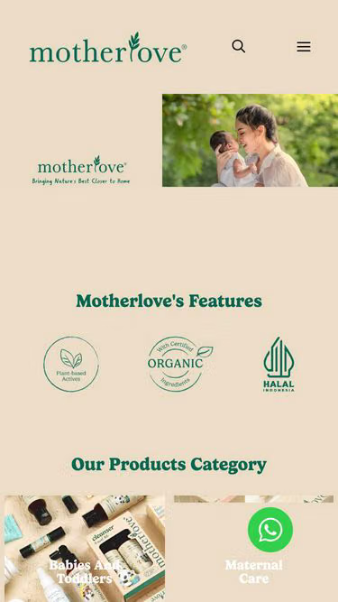 Screenshot of motherlove.id