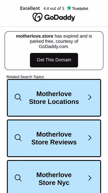 Screenshot of motherlove.store