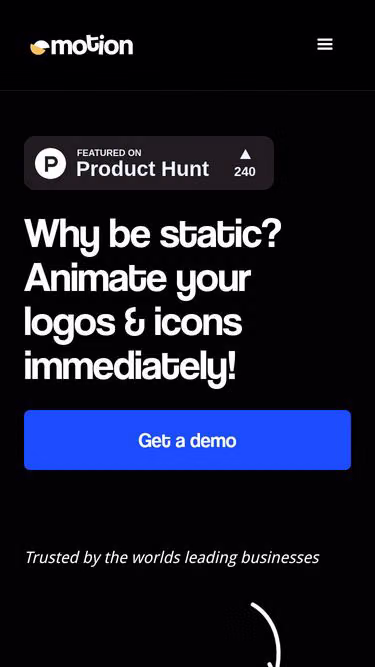 Screenshot of motion.design