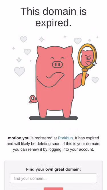 Screenshot of motion.you