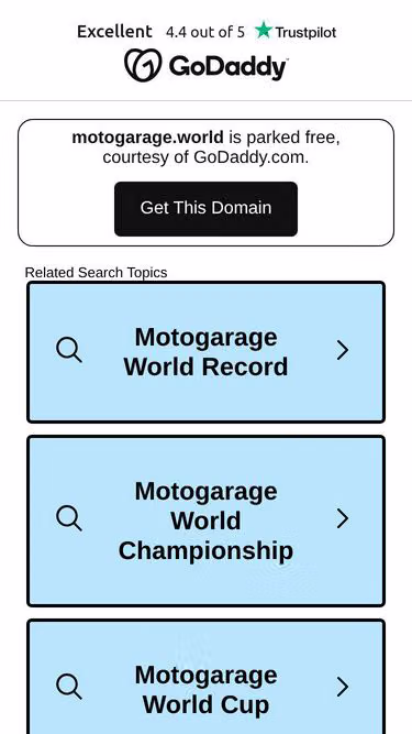 Screenshot of motogarage.world