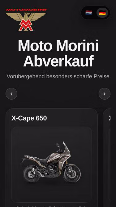 Screenshot of motomorini.de