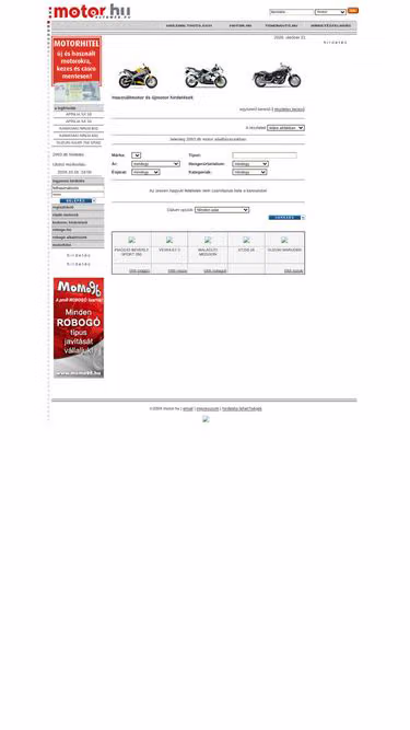 Screenshot of motor.hu
