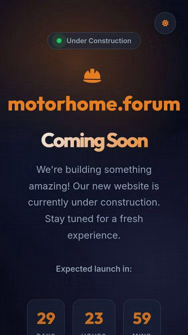 Screenshot of motorhome.forum