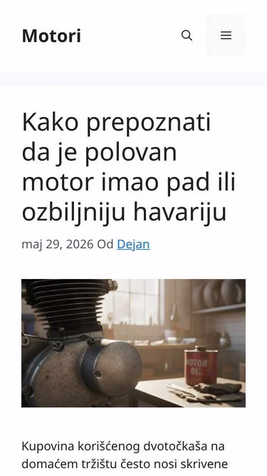 Screenshot of motori.rs
