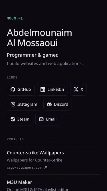 Screenshot of moun.nl