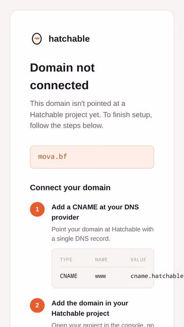 Screenshot of mova.bf