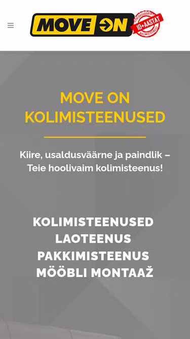 Screenshot of moveon.ee