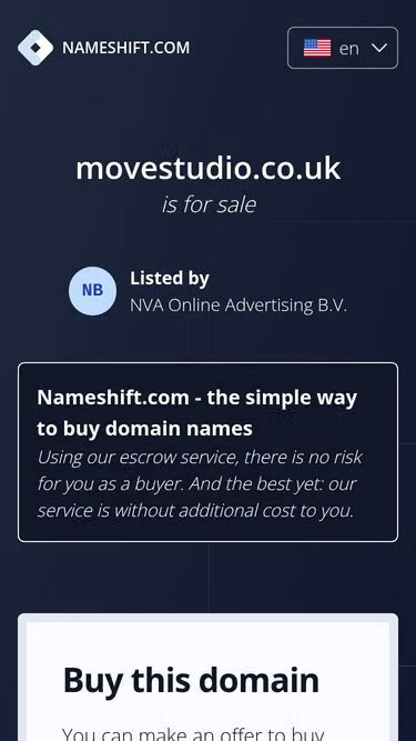 Screenshot of movestudio.co.uk
