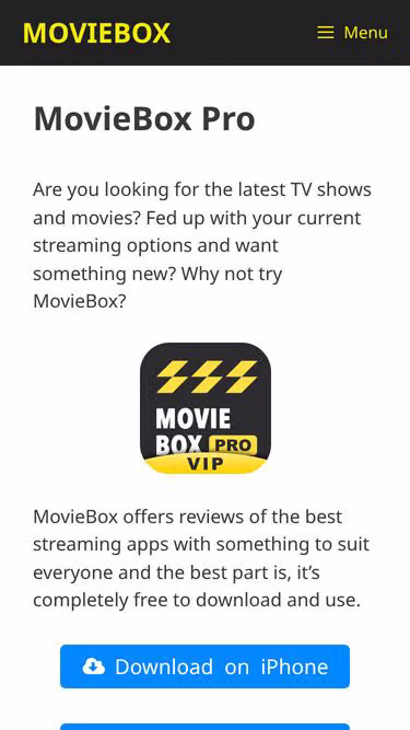Screenshot of movie-box.org