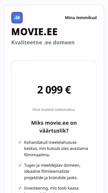 Screenshot of movie.ee