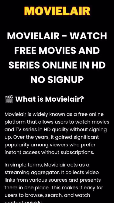 Screenshot of movielair.cam