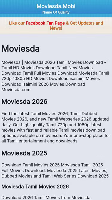 Screenshot of moviesda.casa