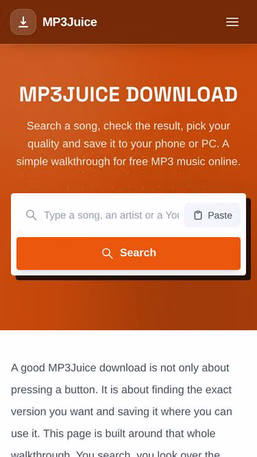 Screenshot of mp3-juice.net