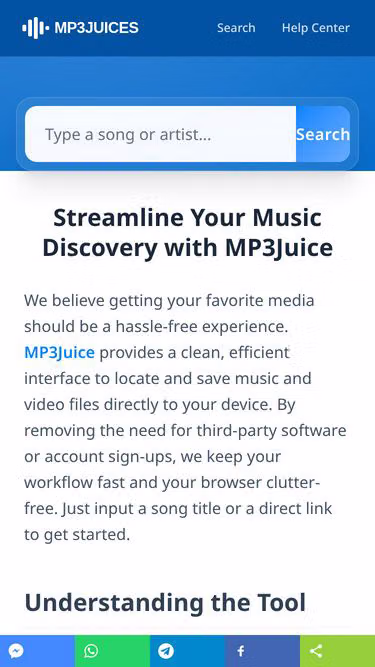 Screenshot of mp3-juice.xyz