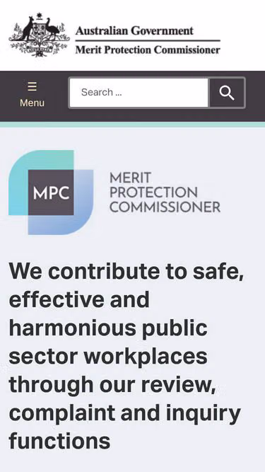 Screenshot of mpc.gov.au