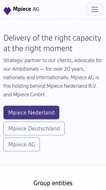 Screenshot of mpiece.co