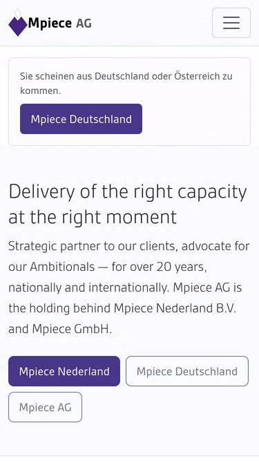 Screenshot of mpiece.info