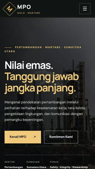 Screenshot of mpo.gold