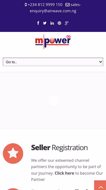 Screenshot of mpower.com.ng