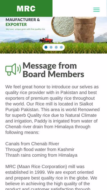 Screenshot of mrc.com.pk