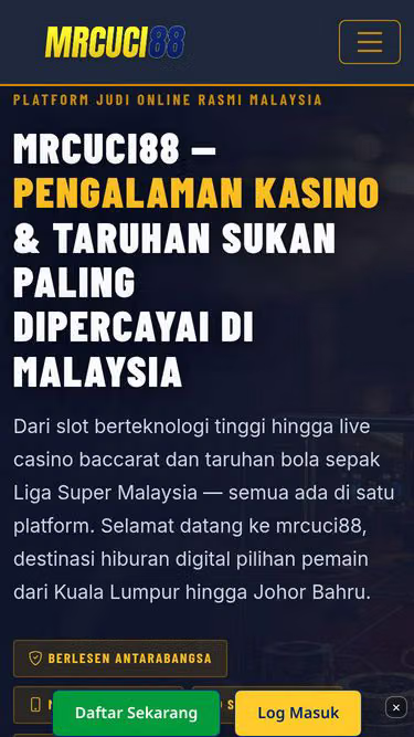 Screenshot of mrcuci88.bar