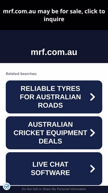 Screenshot of mrf.com.au