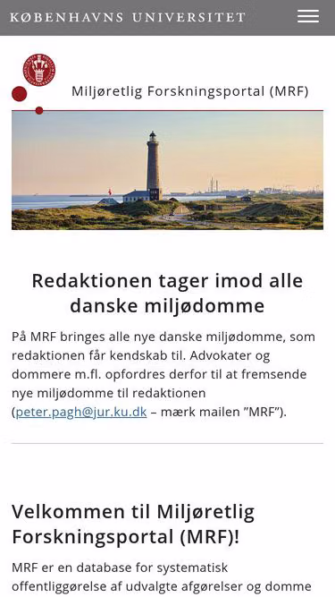 Screenshot of mrf.dk