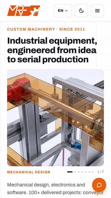 Screenshot of mrf.engineering