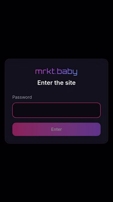 Screenshot of mrkt.baby