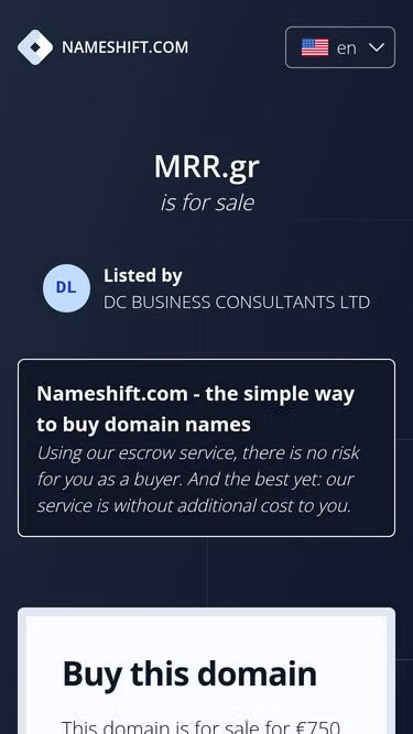 Screenshot of mrr.gr