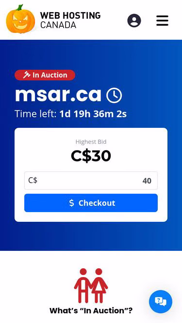 Screenshot of msar.ca