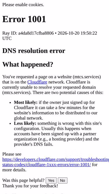 Screenshot of mtcs.services