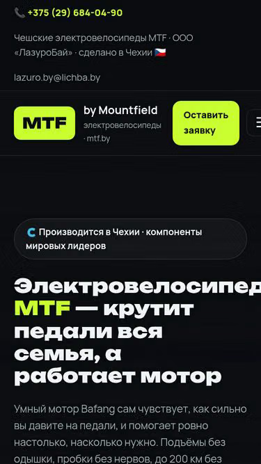 Screenshot of mtf.by