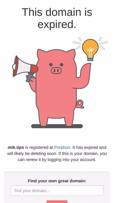 Screenshot of mtk.tips