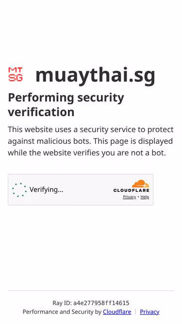 Screenshot of muaythai.sg