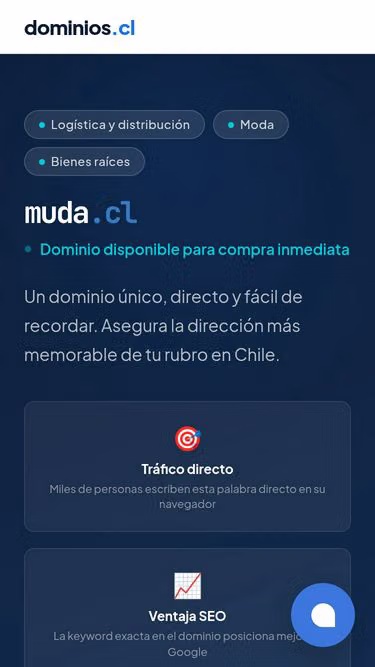 Screenshot of muda.cl