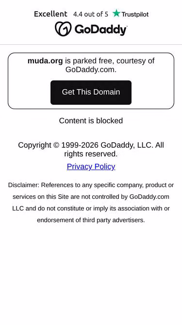 Screenshot of muda.org
