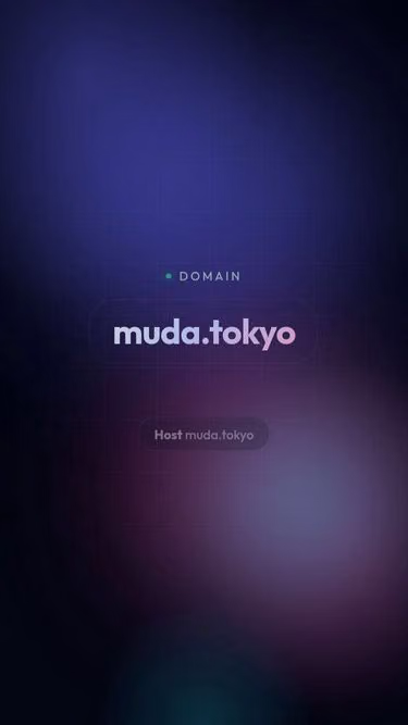 Screenshot of muda.tokyo