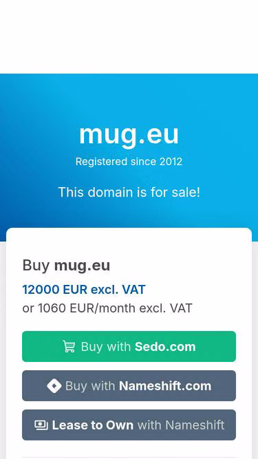Screenshot of mug.eu