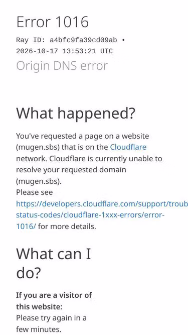 Screenshot of mugen.sbs