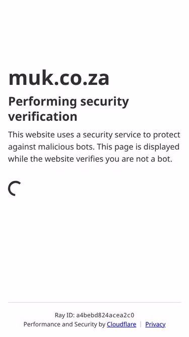 Screenshot of muk.co.za