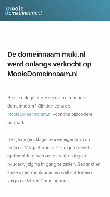 Screenshot of muki.nl