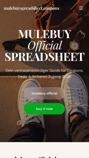 Screenshot of mulebuyspreadsheet.coupons