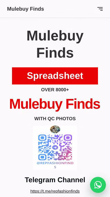 Screenshot of mulebuyspreadsheet.org
