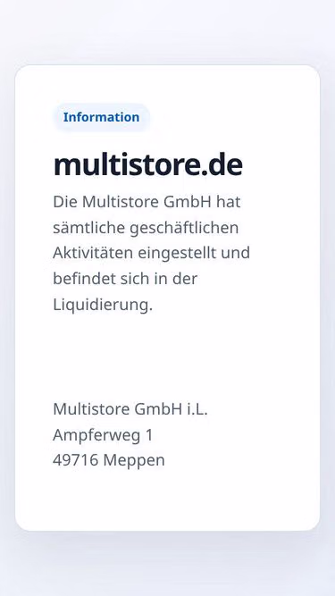 Screenshot of multistore.de